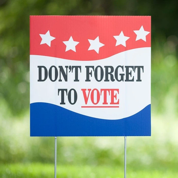 Political Lawn Sign