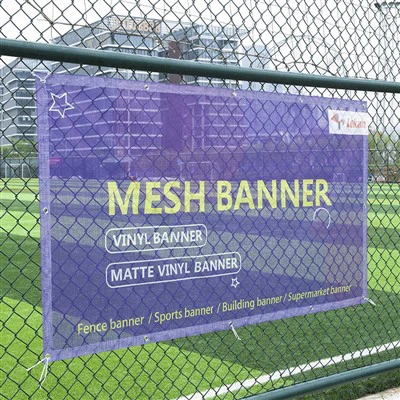 Pancarta de malla impresa