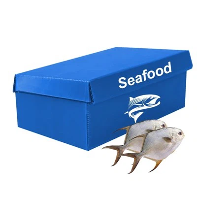 Caja de plástico corrugado reutilizable